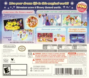 Disney Magical World 2 (USA) box cover back